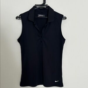 Nike Women's Black Sleeveless Golf Top